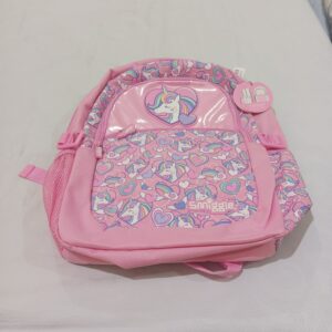 Tas Ransel Anak Sekolah "Smiggle Fly High Classic" Warna Pink Motif "Unicorn Patch"