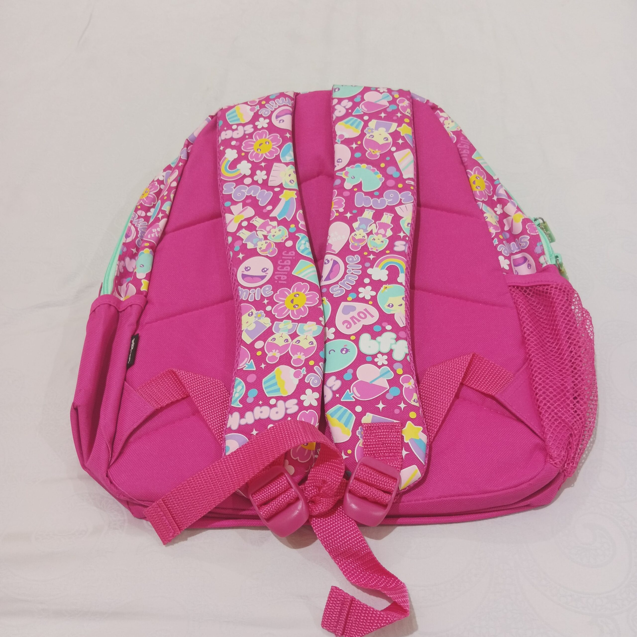 Tas Ransel Anak "Smiggle Sparkle Classic Attach Backpack" Warna Pink Motif Unicorn Smile! - Gambar 7