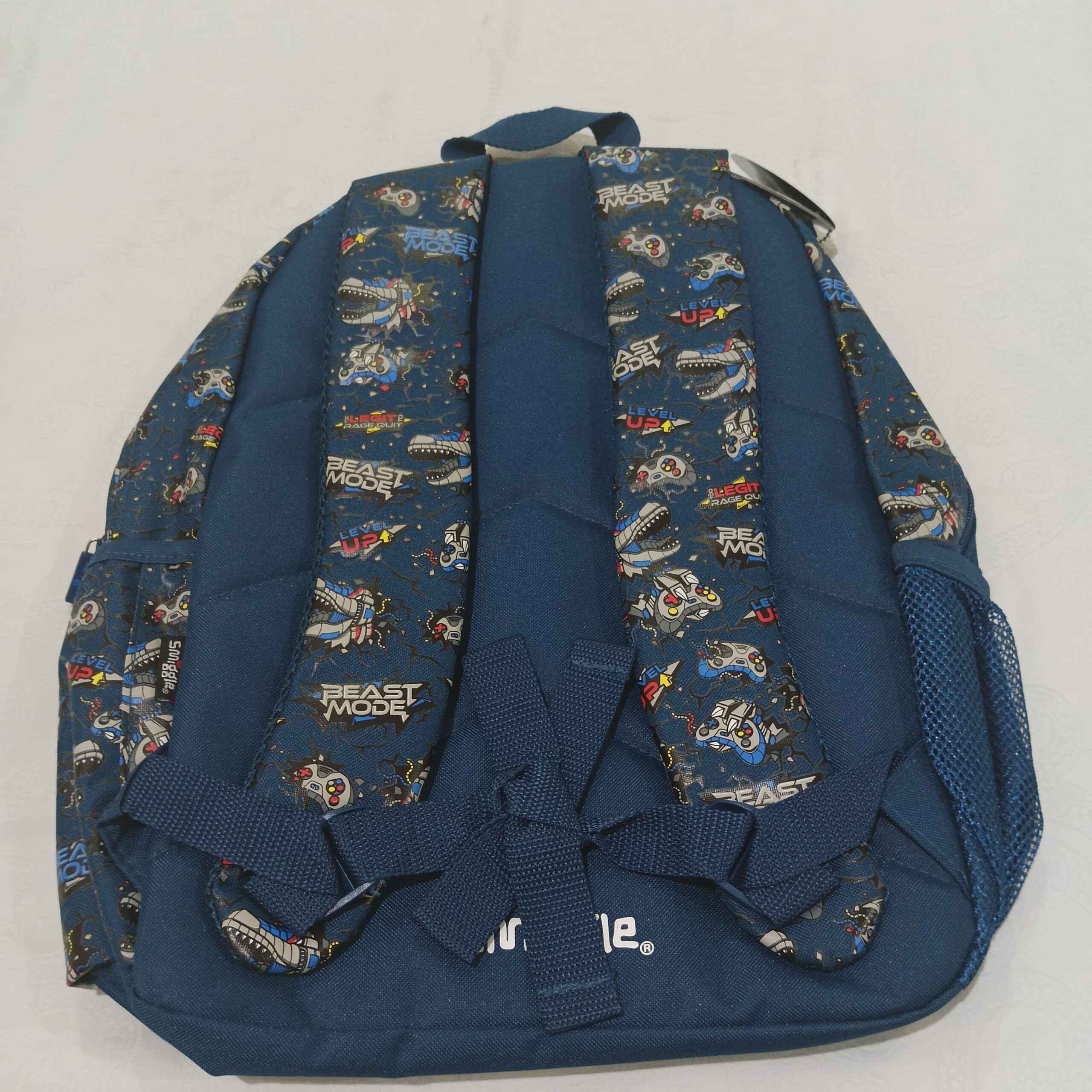 Tas Ransel anak "Smiggle Fly High Classic Attach Backpack Beast Mode" Warna Navy Blue Motif Dino Gaming! - Gambar 5