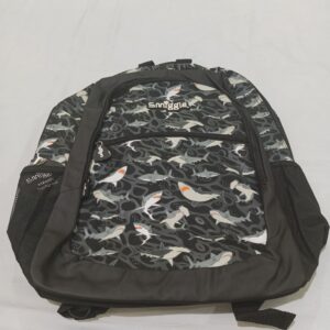 Tas Ransel Anak "Smiggle Drift/Wild Side Classic Shark Backpack" warna Black Grey! motif Ikan Hiu